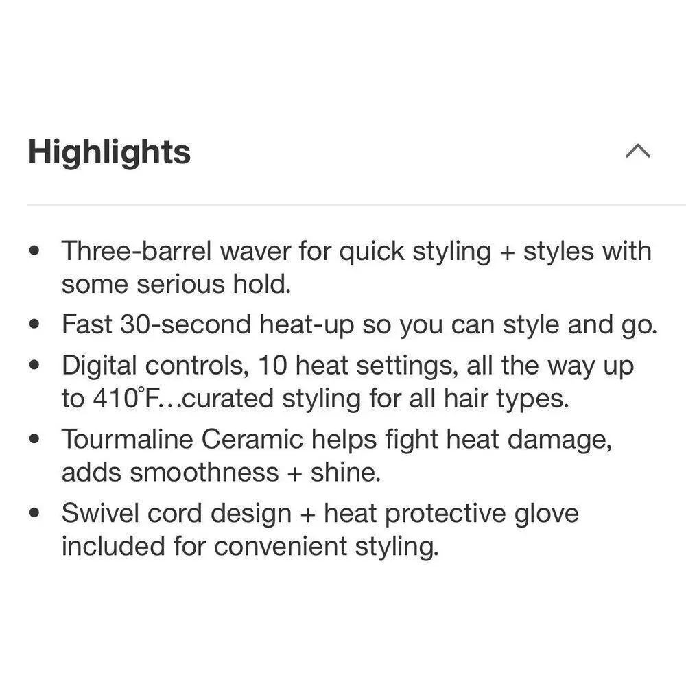Tigi Bead Head Wave Affair 3 Barrel Digital Jumbo Waver